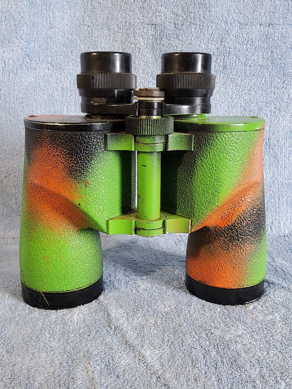 Vintage Sears Model 6216 Binoculars Custom Hand Painted Camouflage 7 X 50 mm